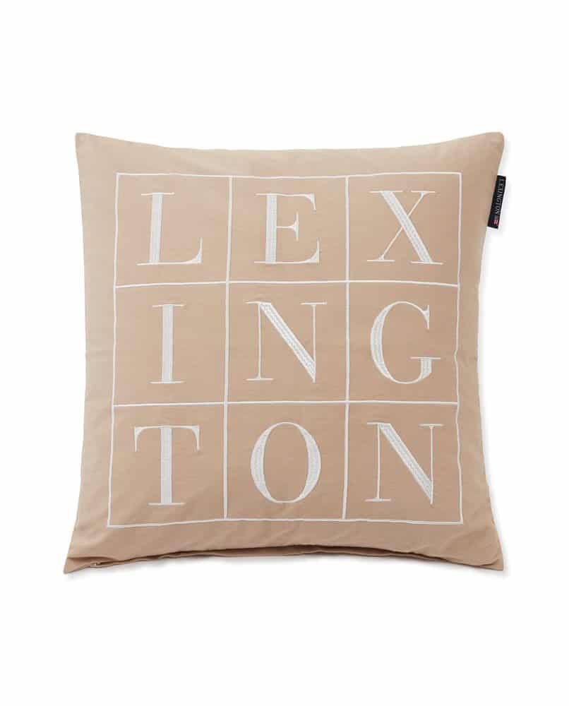 Logo Kissenbezug beige | Lexington Company