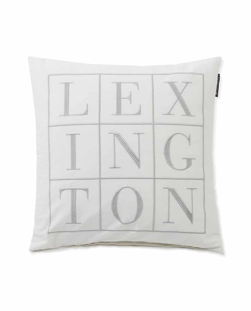 Logo Kissenbezug weiß | Lexington Company