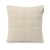 Quilted Cotton Velvet Pillow Cover, Light Beige