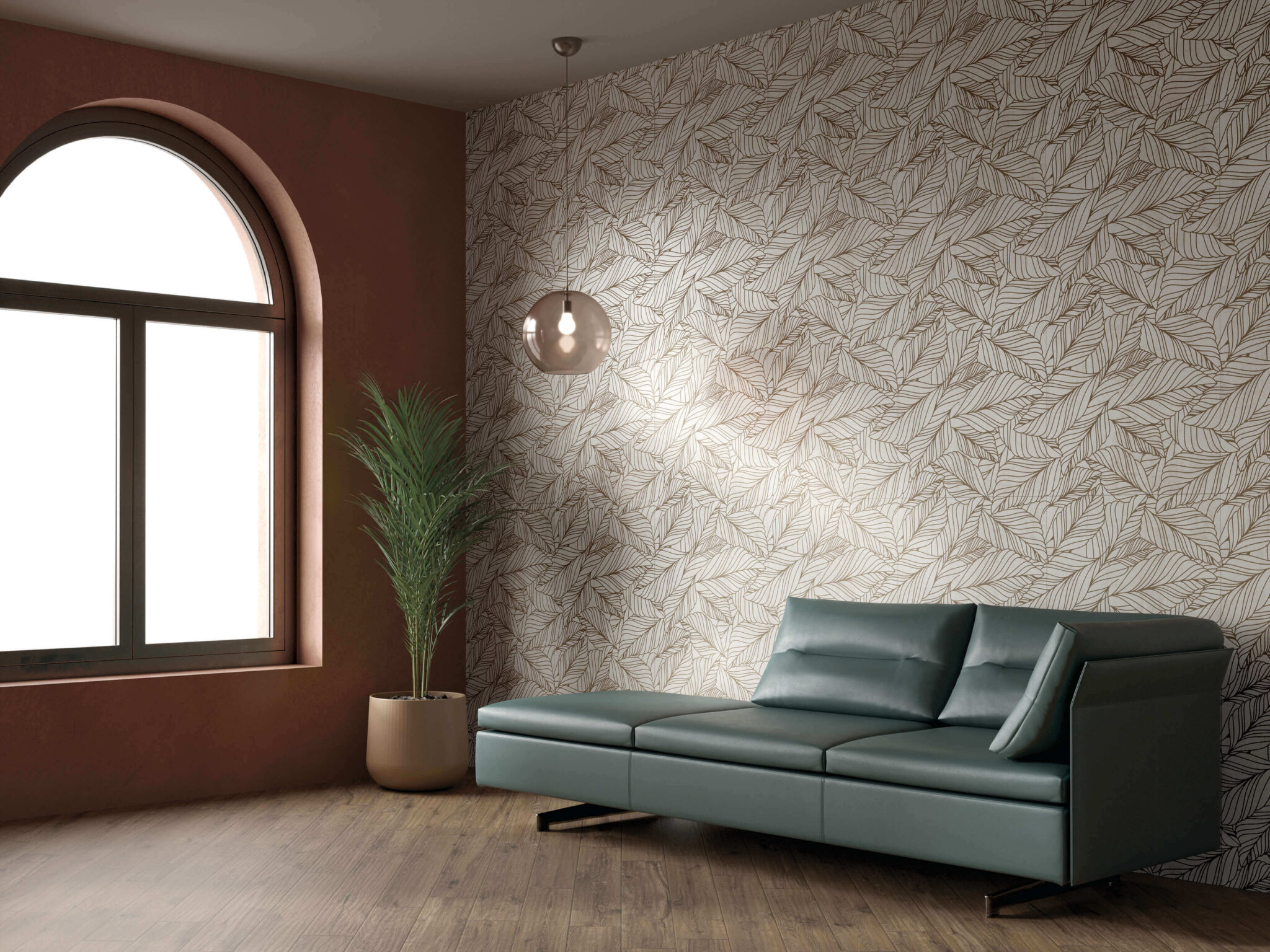 Wandfliesen 60x120 Blast Nude Leaves