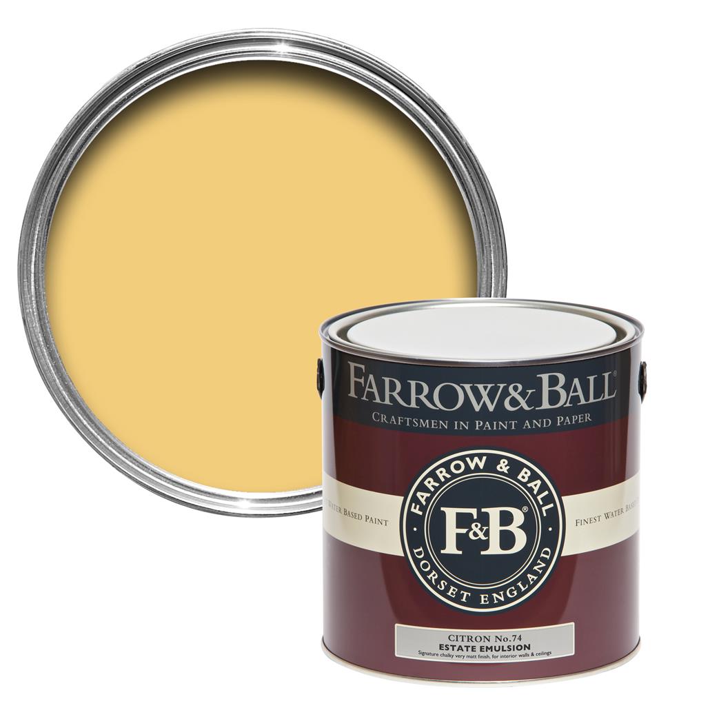 Freudenreich Interior Design | farrow&ball Estate Emulsion No.74 Citron 2,5L