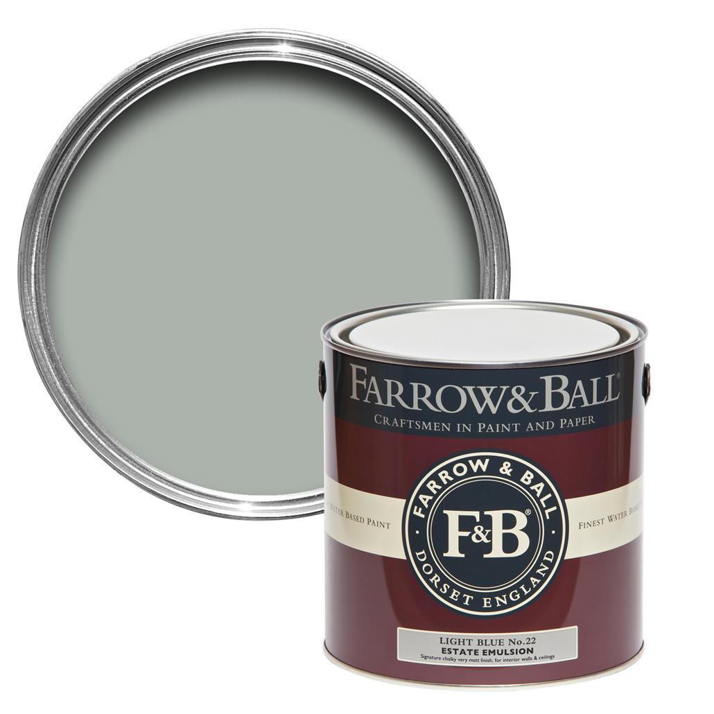 Freudenreich Interior Design | farrow&ball Estate Emulsion No.22 Light blue 2,5L