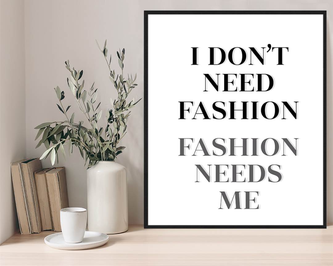 Freudenreich Interior Design | Digitaldruck Fashion Needs Me More