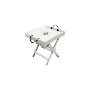 Freudenreich Interior Design | Beistelltisch Tray Compass in weiß