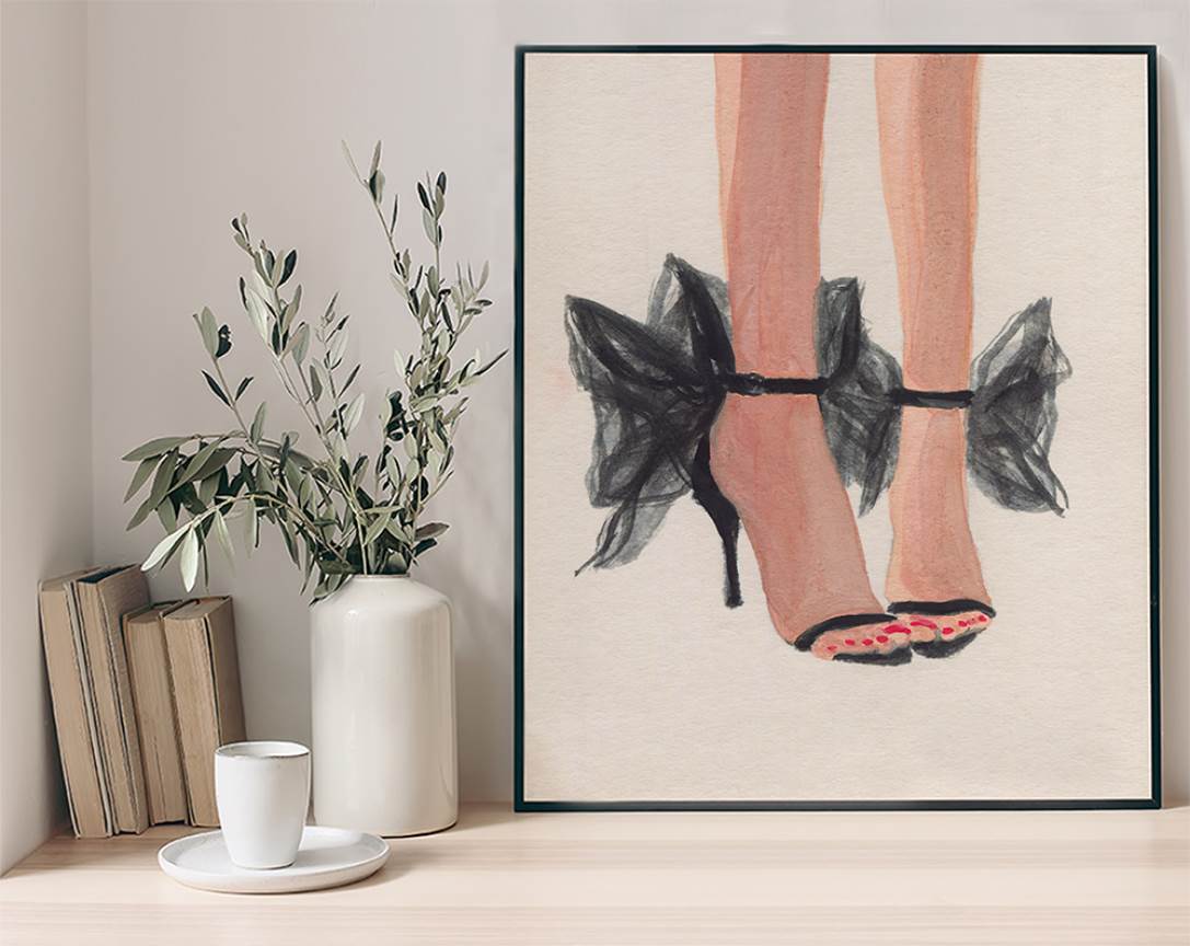 Freudenreich Interior Design | Digitaldruck Elegant Shoes