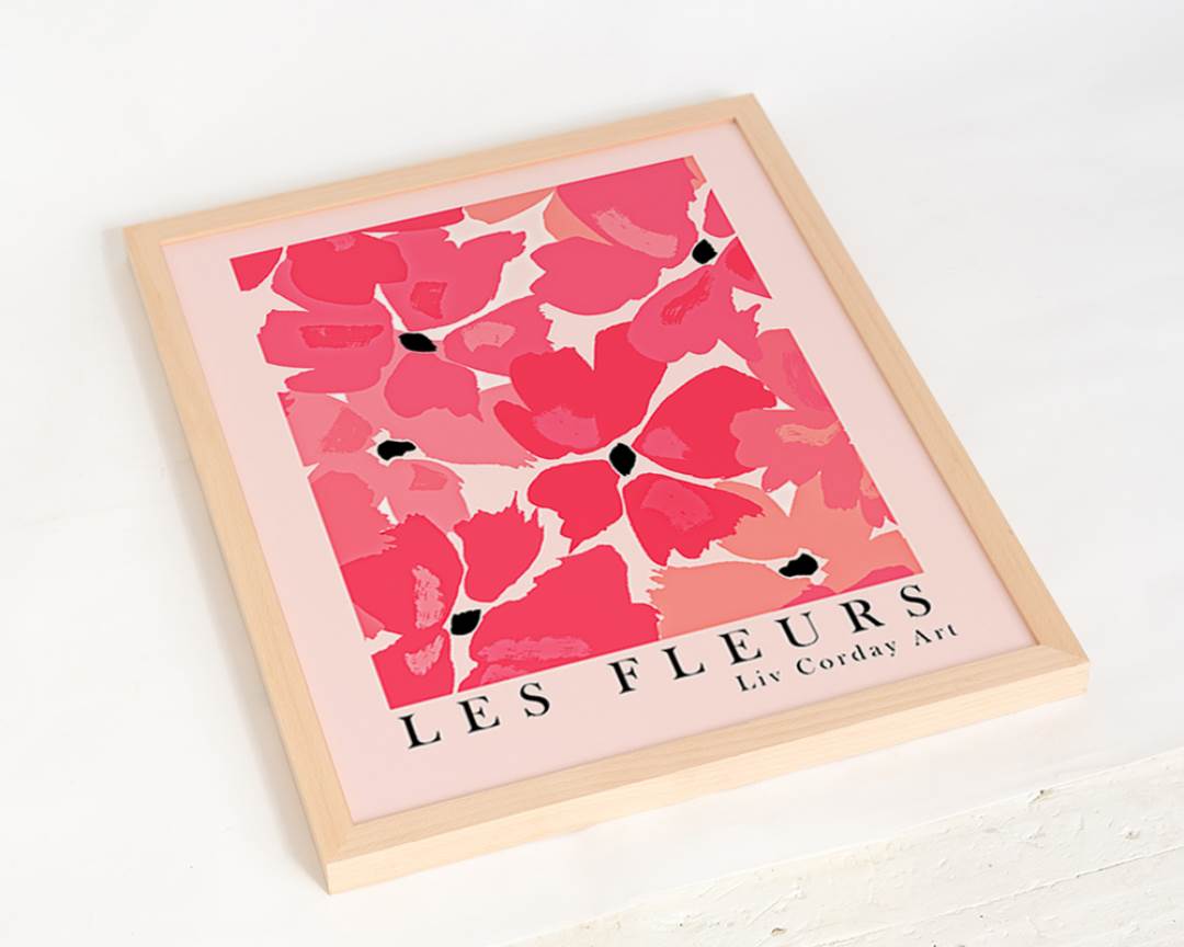 Freudenreich Interior Design | Digitaldruck Flowers Framed