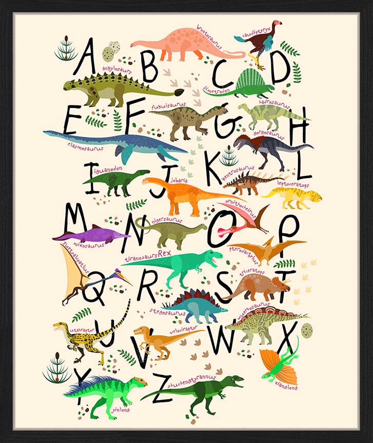 Freudenreich Interior Design | Dinosaur Alphabet