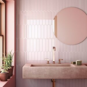 Freudenreich Interior Design | Fliesen Equipe Arrow blush pink