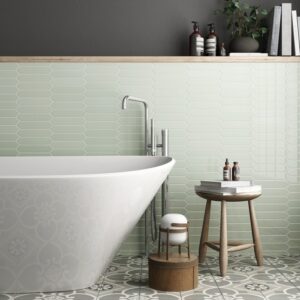 Freudenreich Interior Design | Fliesen Equipe Arrow green halite