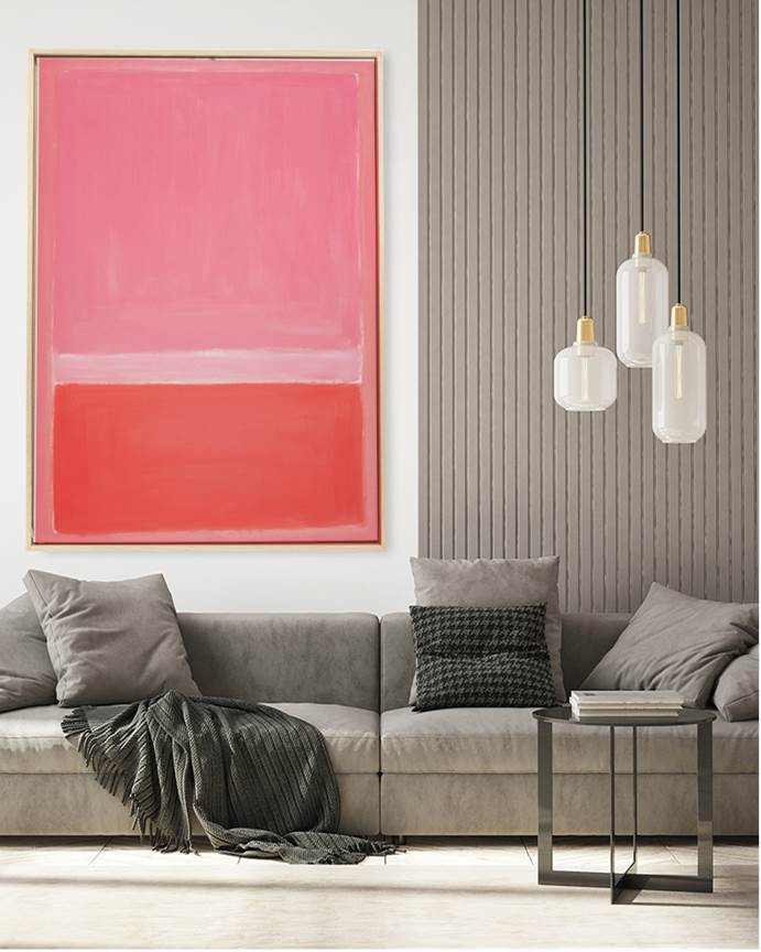 Freudenreich Interior Design | Abstract Art in Pink
