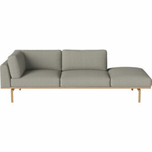 Freudenreich Interior Design | 2,5-Sitzer Sofa Elton mit offenem Ende rechts dark beige