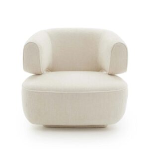 Freudenreich Interior Design | Sessel LITHO mit Armlehnen weiß