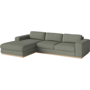 Freudenreich Interior Design | 3-Sitzer Sofa Sepia mit Chaiselongue links