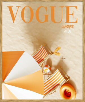 Freudenreich Interior Design | Digitaldruck Vogue Orange Club
