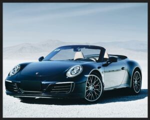 Freudenreich Interior Design | Digitaldruck Blue Porsche