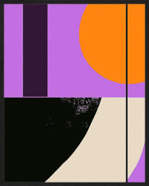 Digitaldruck Purple Abstract