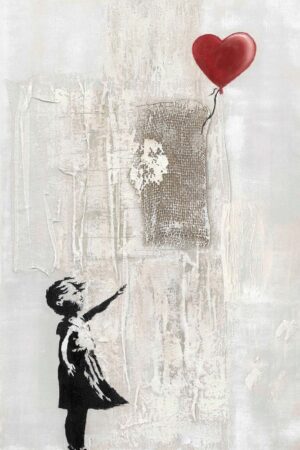 Acrylbild Love Balloon Girl