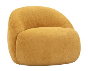 Loungesessel Ginevra Bouclé Mustard